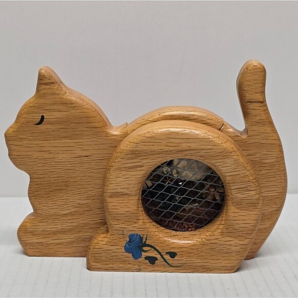 Antique Incense Holder Cat - Etsy Vintage Wooden Cat Incense Holder Figurine